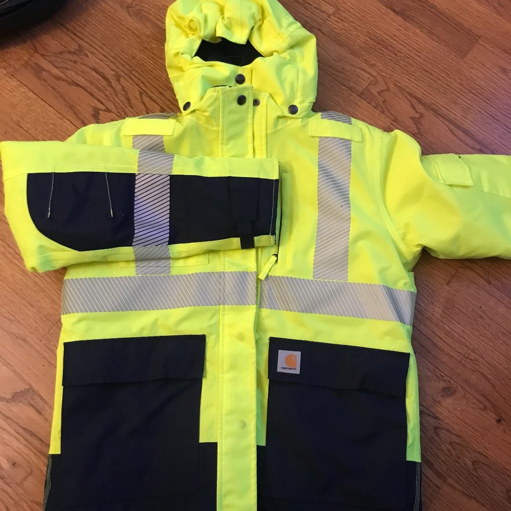 Carhartt Men's High Visibility Waterproof Class 3 Insulated Sherwood Jacket